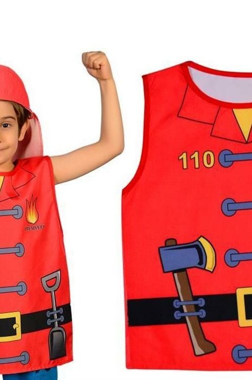 İtfaiyeci Kostümü Baskılı