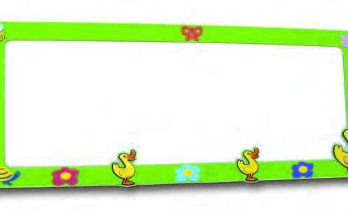 Ördek Figürlü Yazı Tahtası 90x210 cm